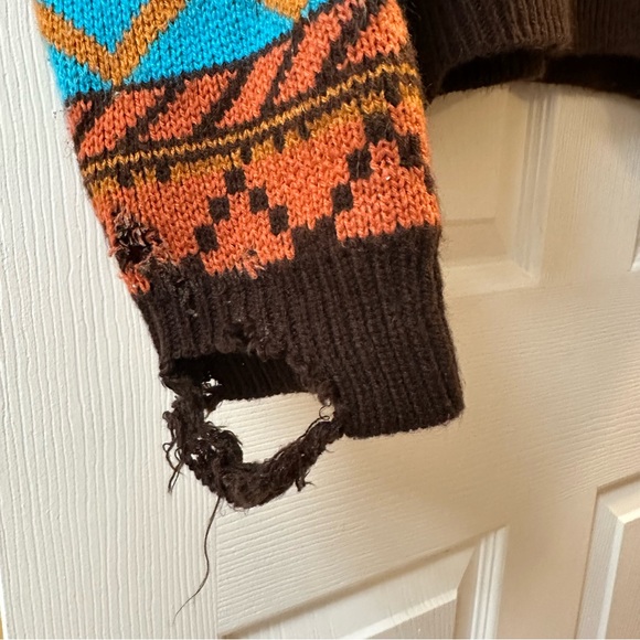 🎁 FREE GIFT: ROMWE Vintage Inspired Patterned Pullover Sweater - Picture 4 of 6